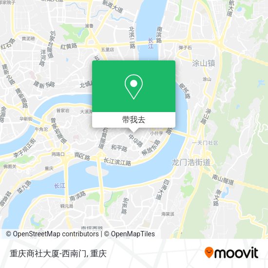 重庆商社大厦-西南门地图
