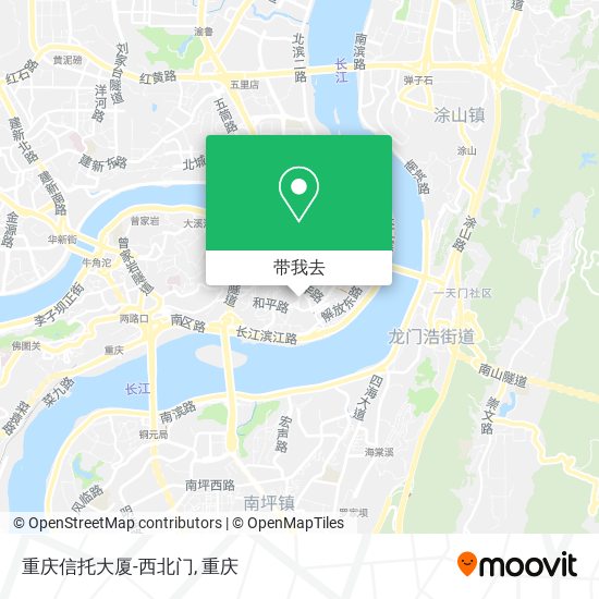重庆信托大厦-西北门地图