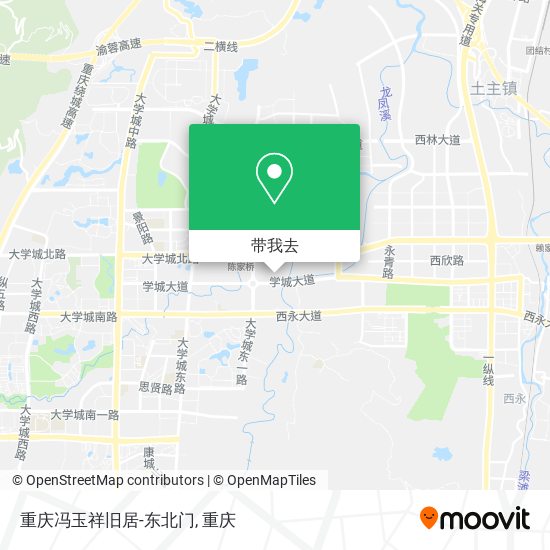 重庆冯玉祥旧居-东北门地图