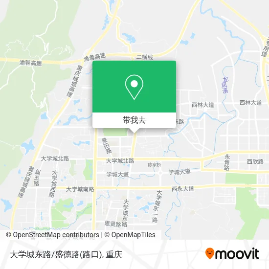 大学城东路/盛德路(路口)地图