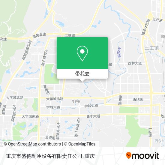 重庆市盛德制冷设备有限责任公司地图