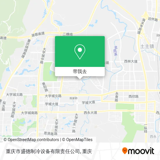 重庆市盛德制冷设备有限责任公司地图