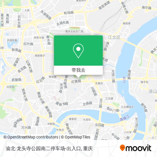渝北·龙头寺公园南二停车场-出入口地图
