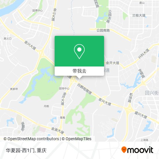 华夏园-西1门地图