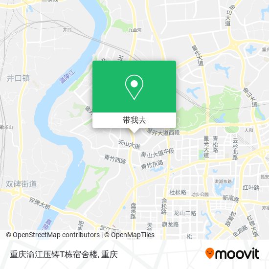 重庆渝江压铸T栋宿舍楼地图