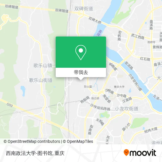 西南政法大学-图书馆地图
