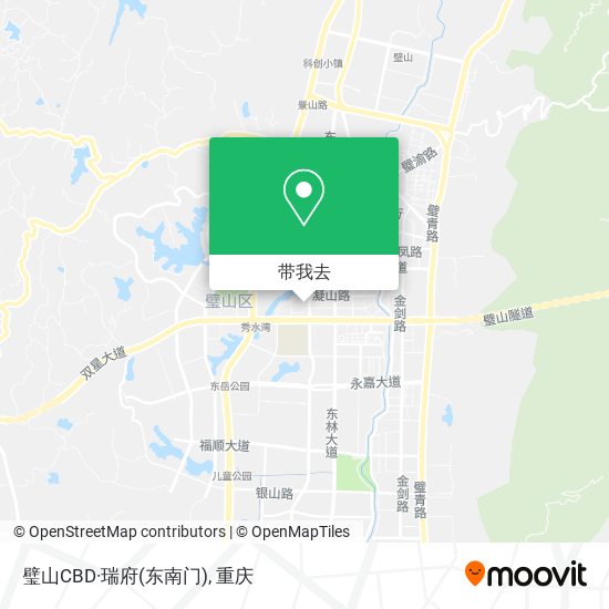 璧山CBD·瑞府(东南门)地图