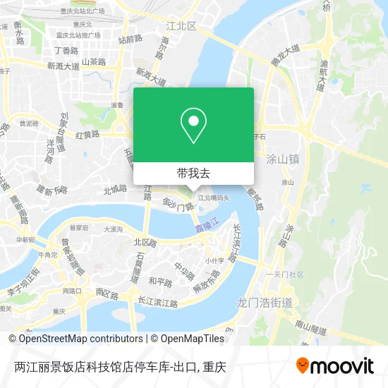 两江丽景饭店科技馆店停车库-出口地图