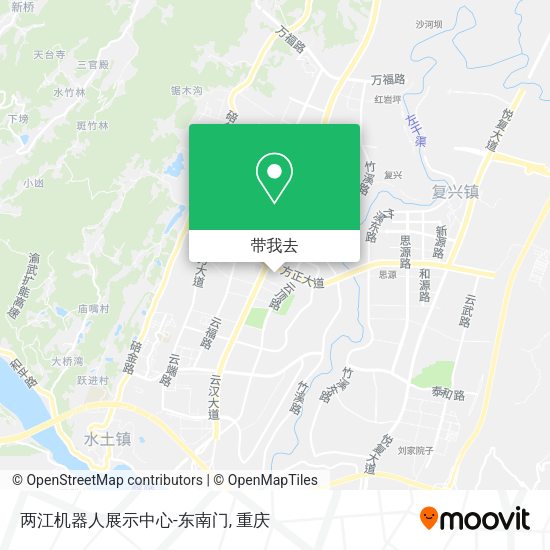 两江机器人展示中心-东南门地图
