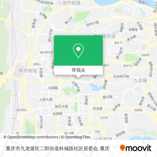 重庆市九龙坡区二郎街道科城路社区居委会地图