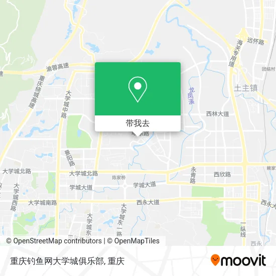重庆钓鱼网大学城俱乐部地图
