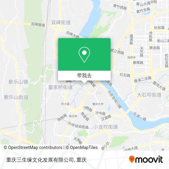 重庆三生缘文化发展有限公司地图