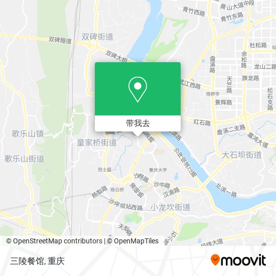 三陵餐馆地图