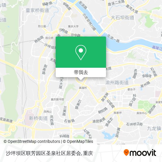 沙坪坝区联芳园区圣泉社区居委会地图