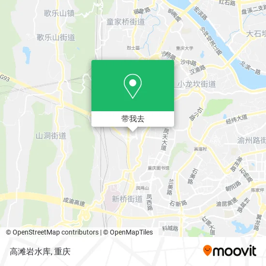 高滩岩水库地图