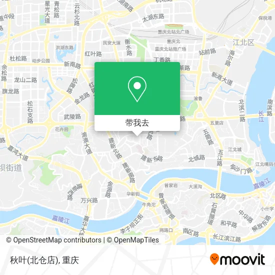 秋叶(北仓店)地图