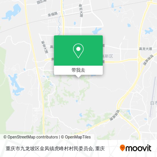 重庆市九龙坡区金凤镇虎峰村村民委员会地图