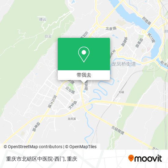 重庆市北碚区中医院-西门地图