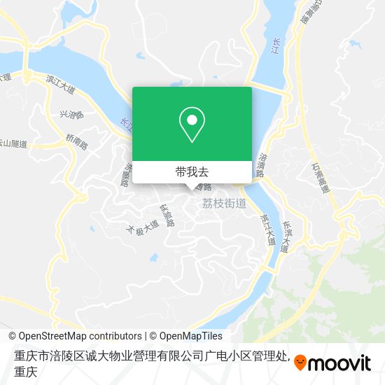 重庆市涪陵区诚大物业營理有限公司广电小区管理处地图