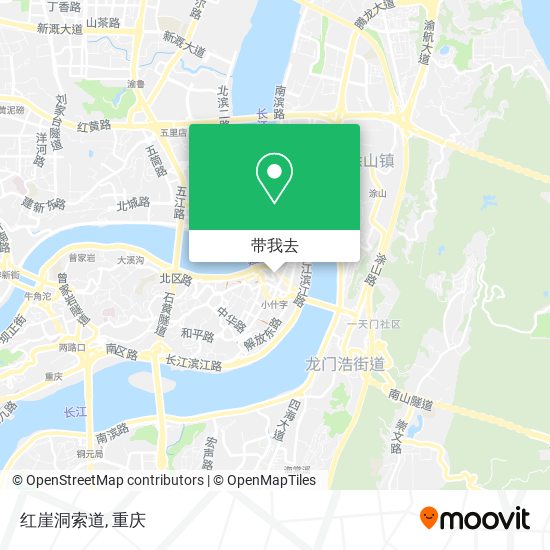 红崖洞索道地图