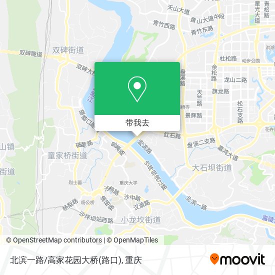 北滨一路/高家花园大桥(路口)地图