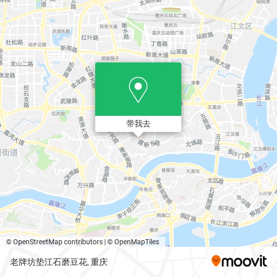 老牌坊垫江石磨豆花地图