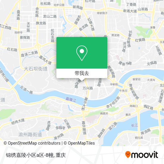 锦绣嘉陵小区a区-8幢地图