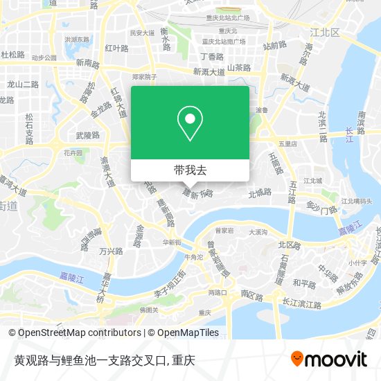 黄观路与鲤鱼池一支路交叉口地图