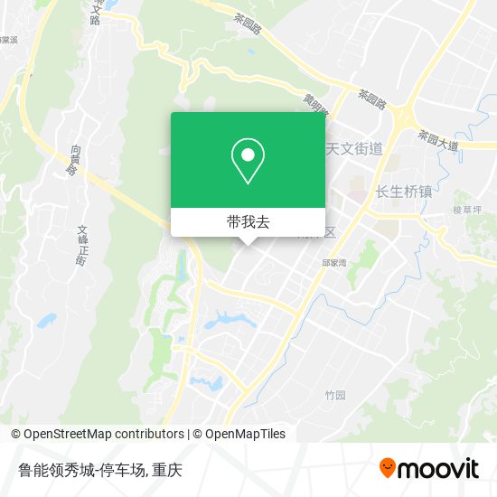 鲁能领秀城-停车场地图