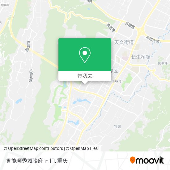 鲁能领秀城骏府-南门地图