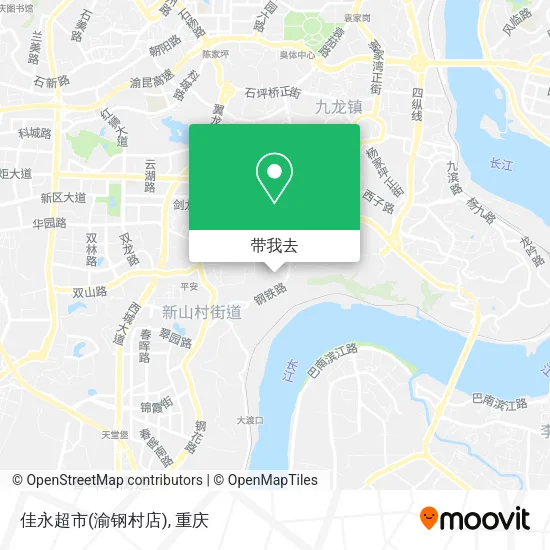佳永超市(渝钢村店)地图