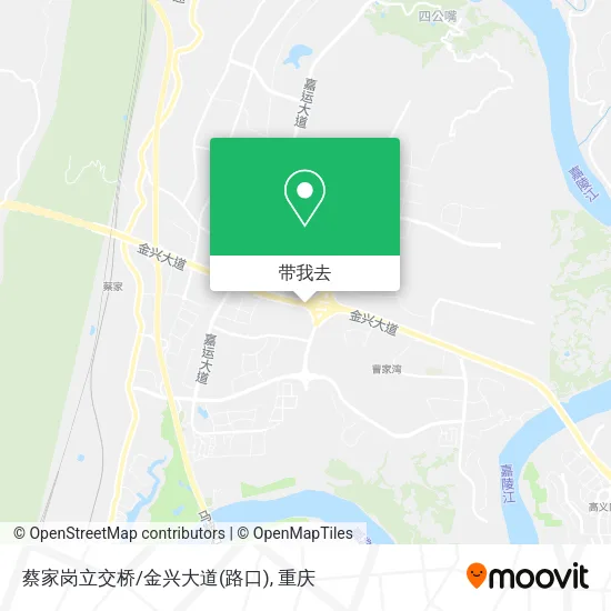 蔡家岗立交桥/金兴大道(路口)地图