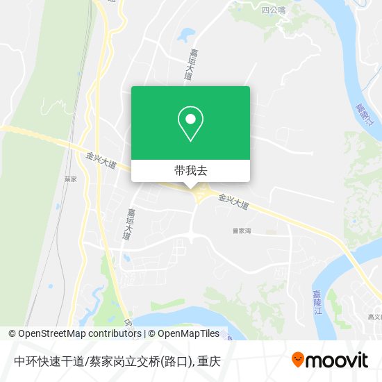 中环快速干道/蔡家岗立交桥(路口)地图