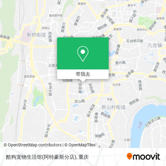 酷狗宠物生活馆(阿特豪斯分店)地图