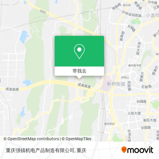 重庆强镇机电产品制造有限公司地图