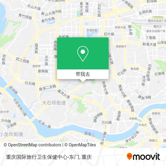 重庆国际旅行卫生保健中心-东门地图