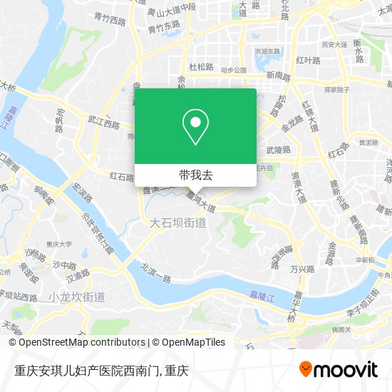 重庆安琪儿妇产医院西南门地图