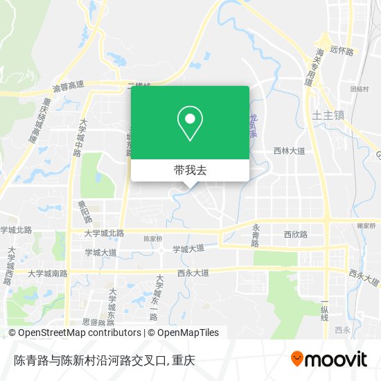 陈青路与陈新村沿河路交叉口地图