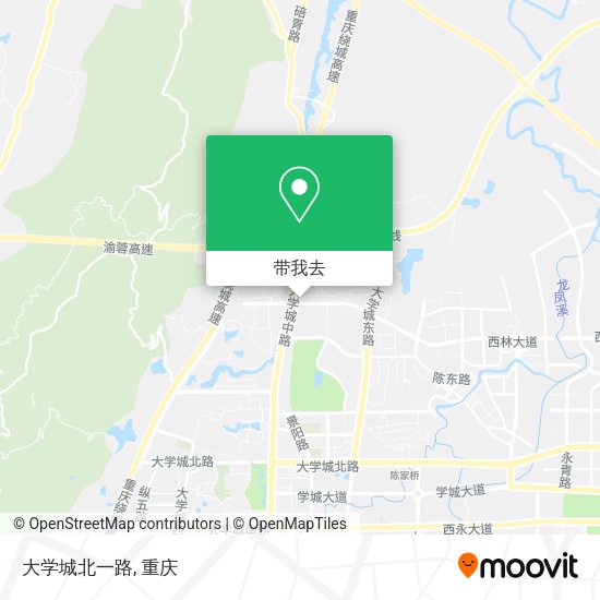 大学城北一路地图