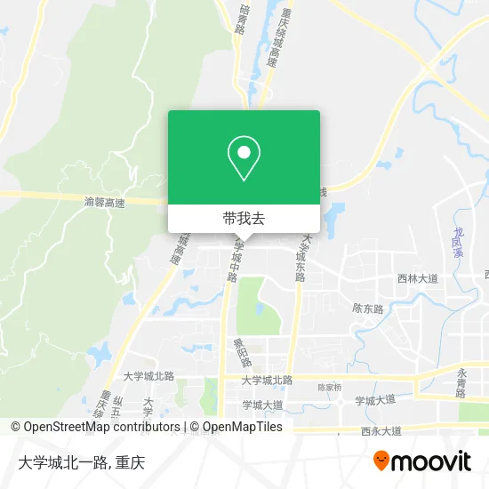 大学城北一路地图