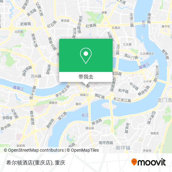 希尔顿酒店(重庆店)地图