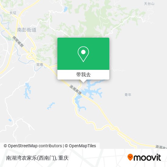 南湖湾农家乐(西南门)地图