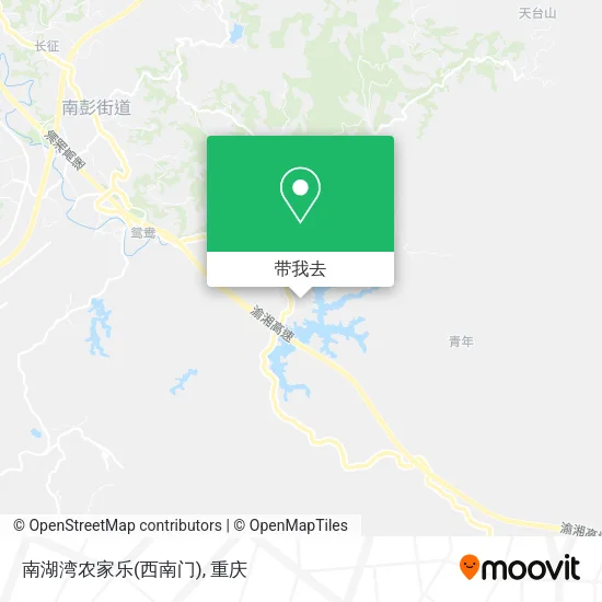 南湖湾农家乐(西南门)地图