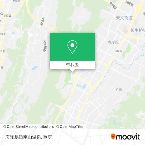 庆隆易汤南山温泉地图