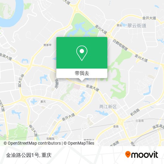 金渝路公园1号地图