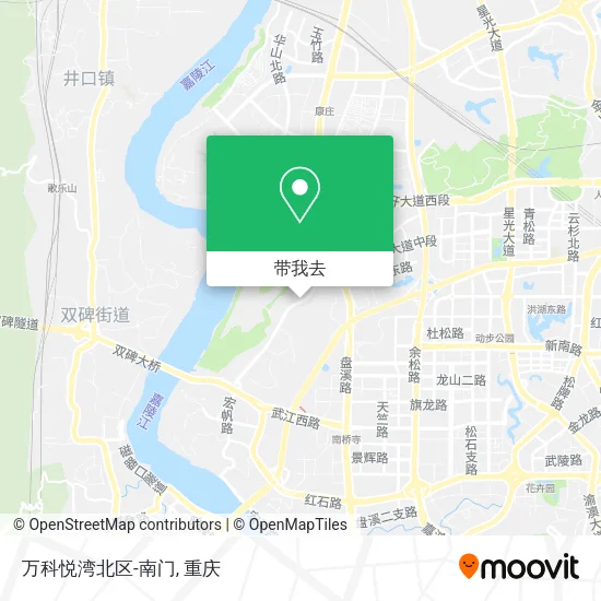 万科悦湾北区-南门地图