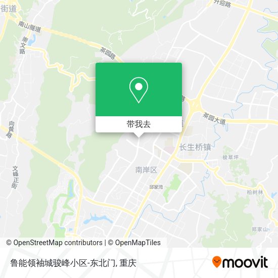 鲁能领袖城骏峰小区-东北门地图