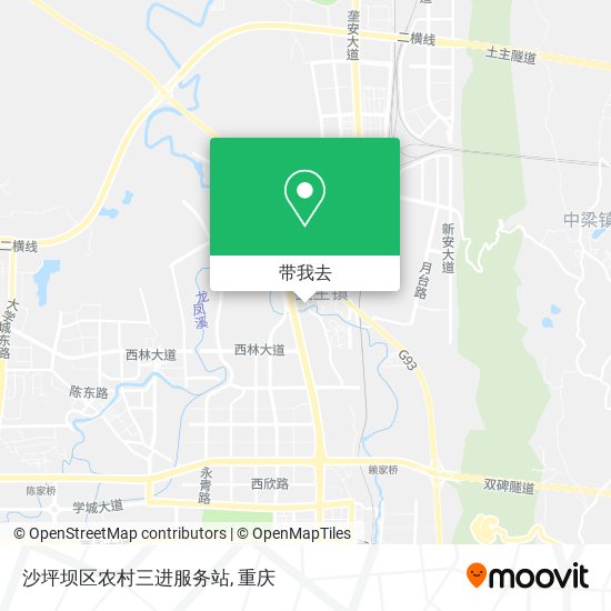 沙坪坝区农村三进服务站地图