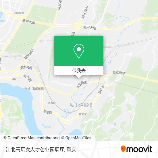 江北高层次人才创业园展厅地图