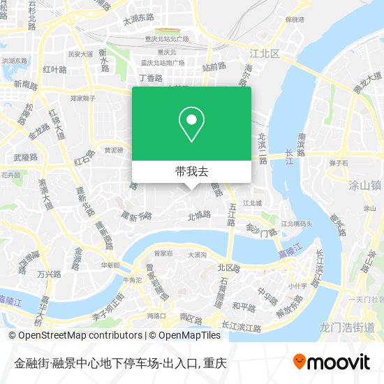 金融街·融景中心地下停车场-出入口地图